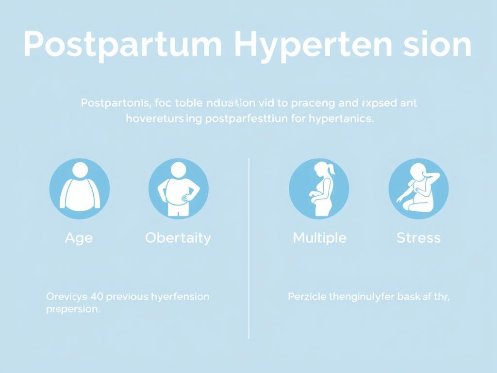 Czynniki ryzyka wysokiego ciśnienia po porodzie - schemat Czynniki ryzyka wysokiego ciśnienia po porodzie - schemat