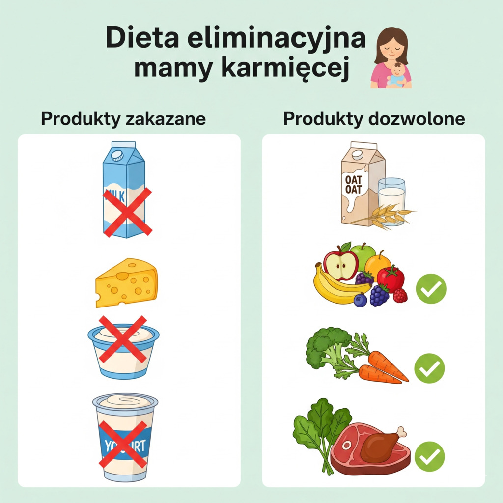 Dieta eliminacyjna przy skazie białkowej u niemowlaka Dieta eliminacyjna przy skazie białkowej u niemowlaka