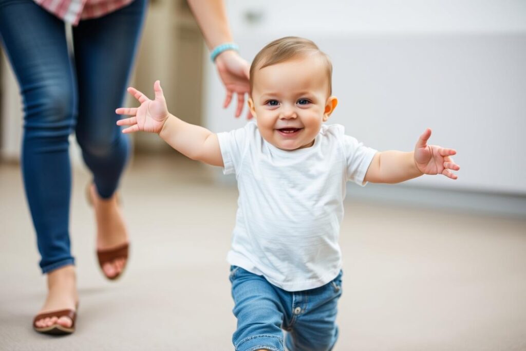 Dziecko stawiające pierwsze kroki, kluczowy moment w rozwoju dziecka rok po roku Dziecko stawiające pierwsze kroki, kluczowy moment w rozwoju dziecka rok po roku