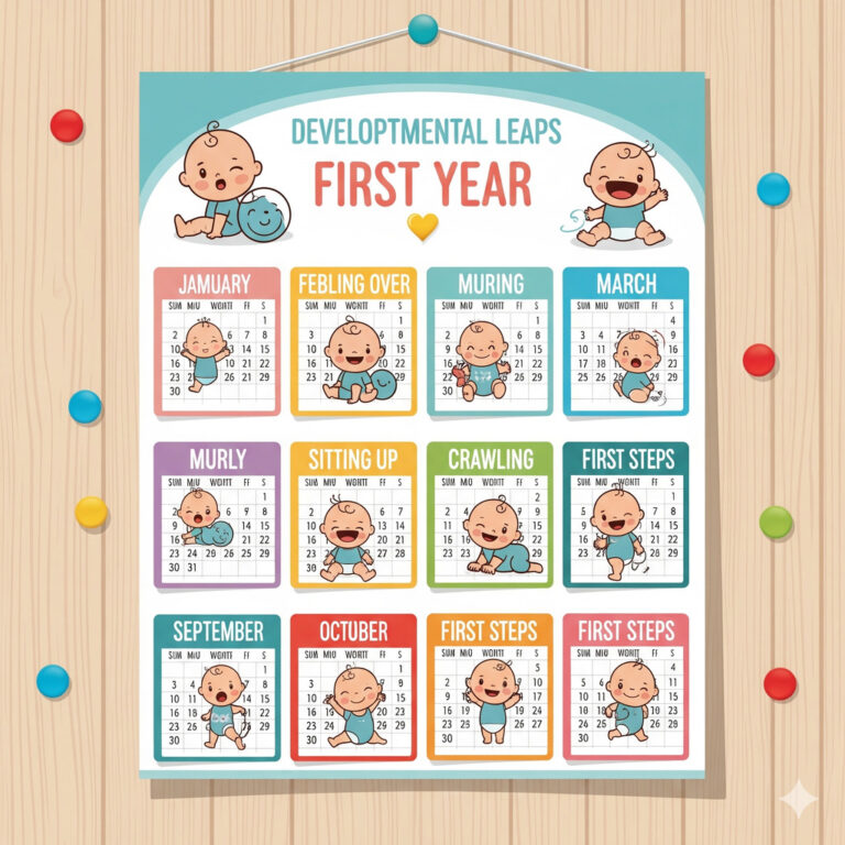 Kalendarz skoków rozwojowych w pierwszym roku życia dziecka
