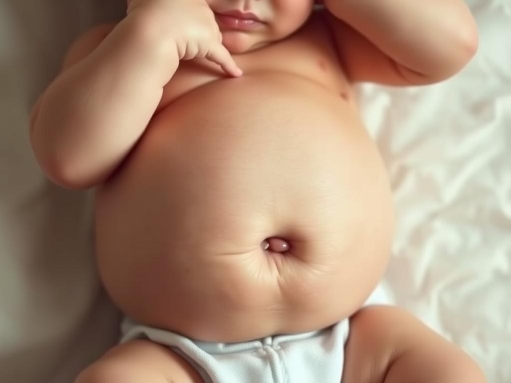 Niemowlę z objawami dyschezji - dziecko z napiętym brzuszkiem