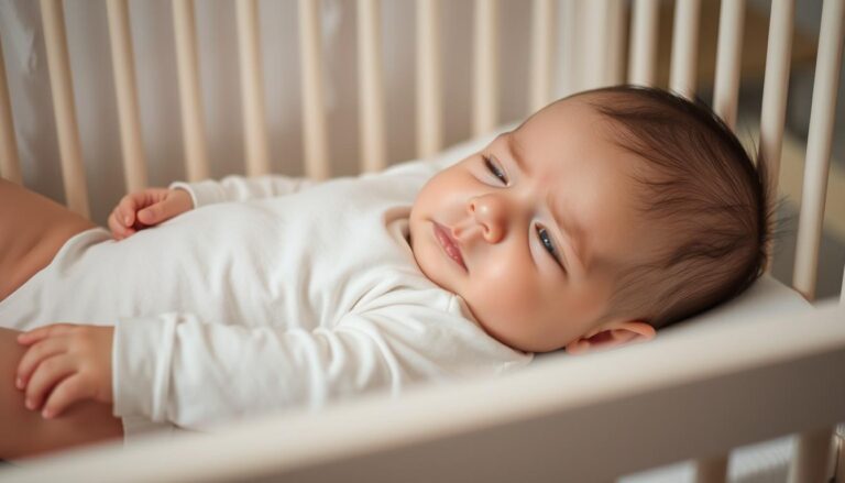 Niemowlę z trudnościami ze snem podczas regresu snu