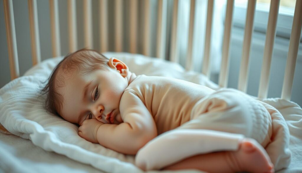 Niemowlę ze wzmożonym napięciem mięśniowym podczas snu