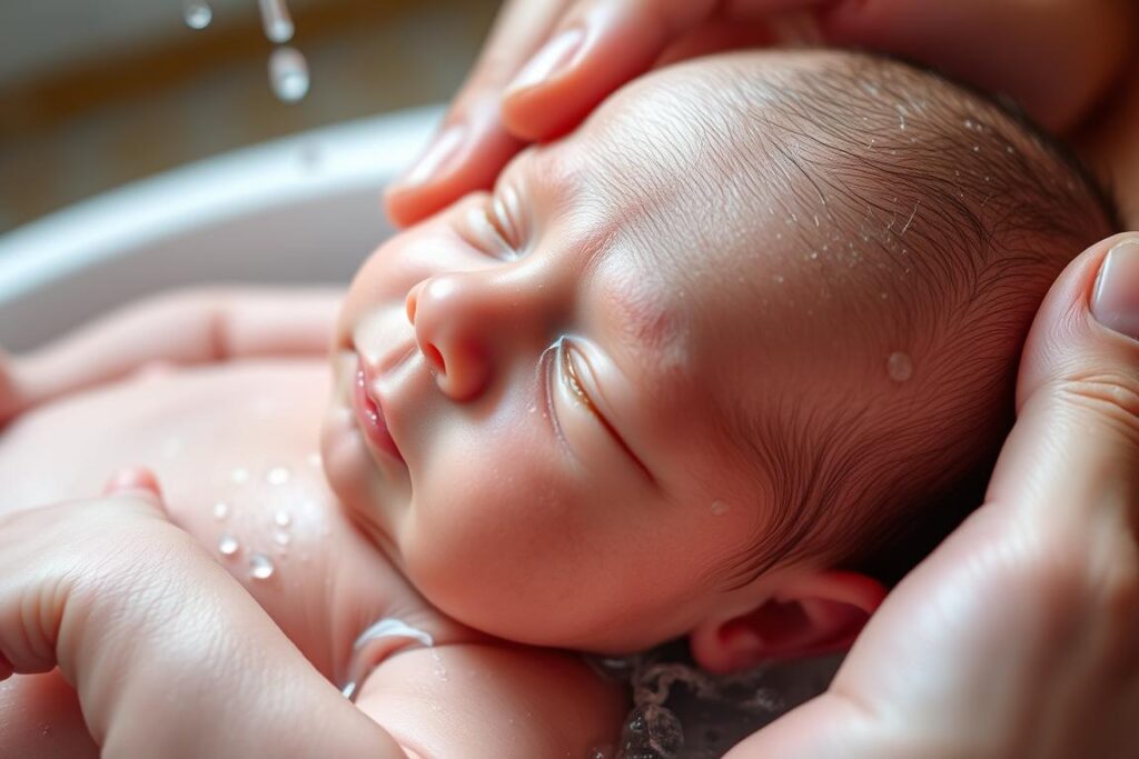 Noworodek z lanugo co to w trakcie kąpieli Noworodek z lanugo co to w trakcie kąpieli