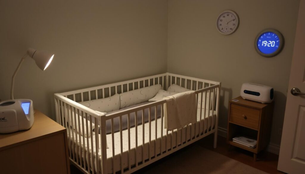 Optymalne warunki do snu dla niemowlęcia, które pręży się i stęka