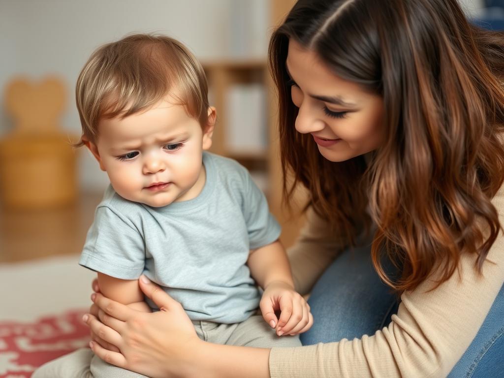 Rodzic wspierający dziecko podczas napadu złości, ważny aspekt rozwoju dziecka rok po roku Rodzic wspierający dziecko podczas napadu złości, ważny aspekt rozwoju dziecka rok po roku