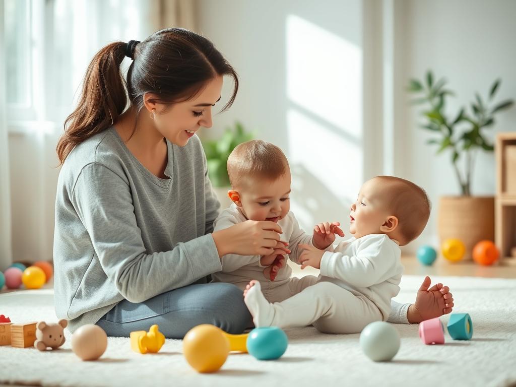 Spokojne zabawy zapobiegające przebodźcowaniu niemowlęcia