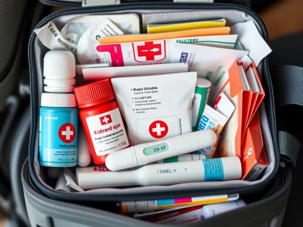 Apteczka podróżna na wakacje z dzieckiem za granicę - leki i środki opatrunkowe