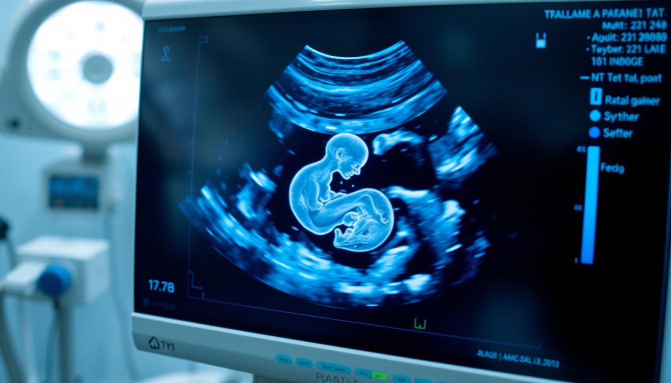 Badanie USG płodu, na którym można sprawdzić płeć dziecka