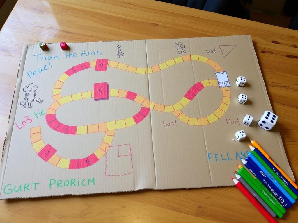 Gra planszowa DIY dla dzieci