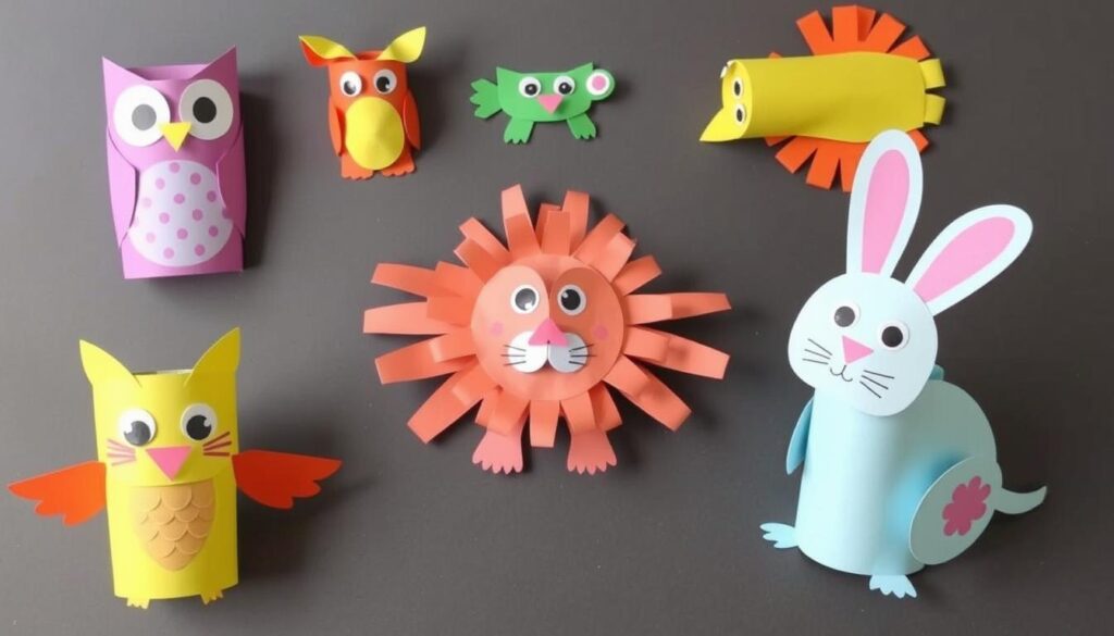 Papierowe zwierzątka DIY dla dzieci