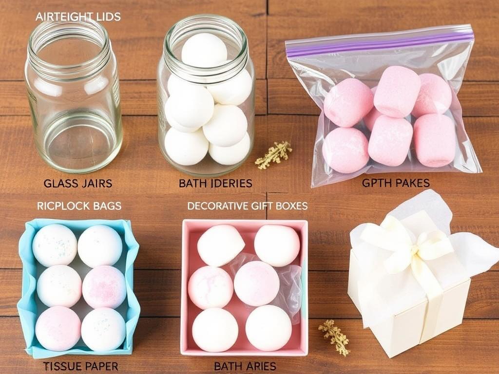 Różne metody przechowywania kul do kąpieli DIY